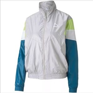 Puma track jacket grey blue green new!